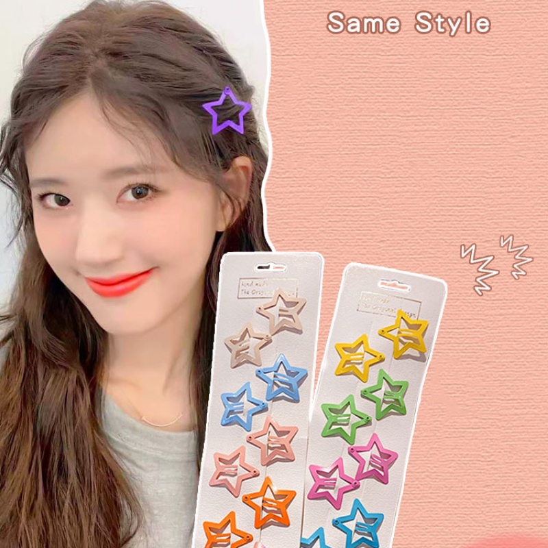 Bộ Kẹp Tóc Bb Hình Ngôi Sao Dễ Thương Thời Trang Cho Bé Gái YKT