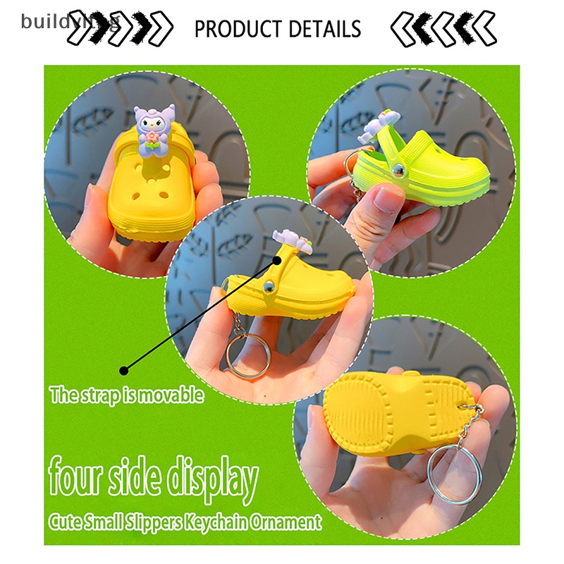Móc Khóa Hình Đôi Dép Đi Trong Nhà Dễ Thương