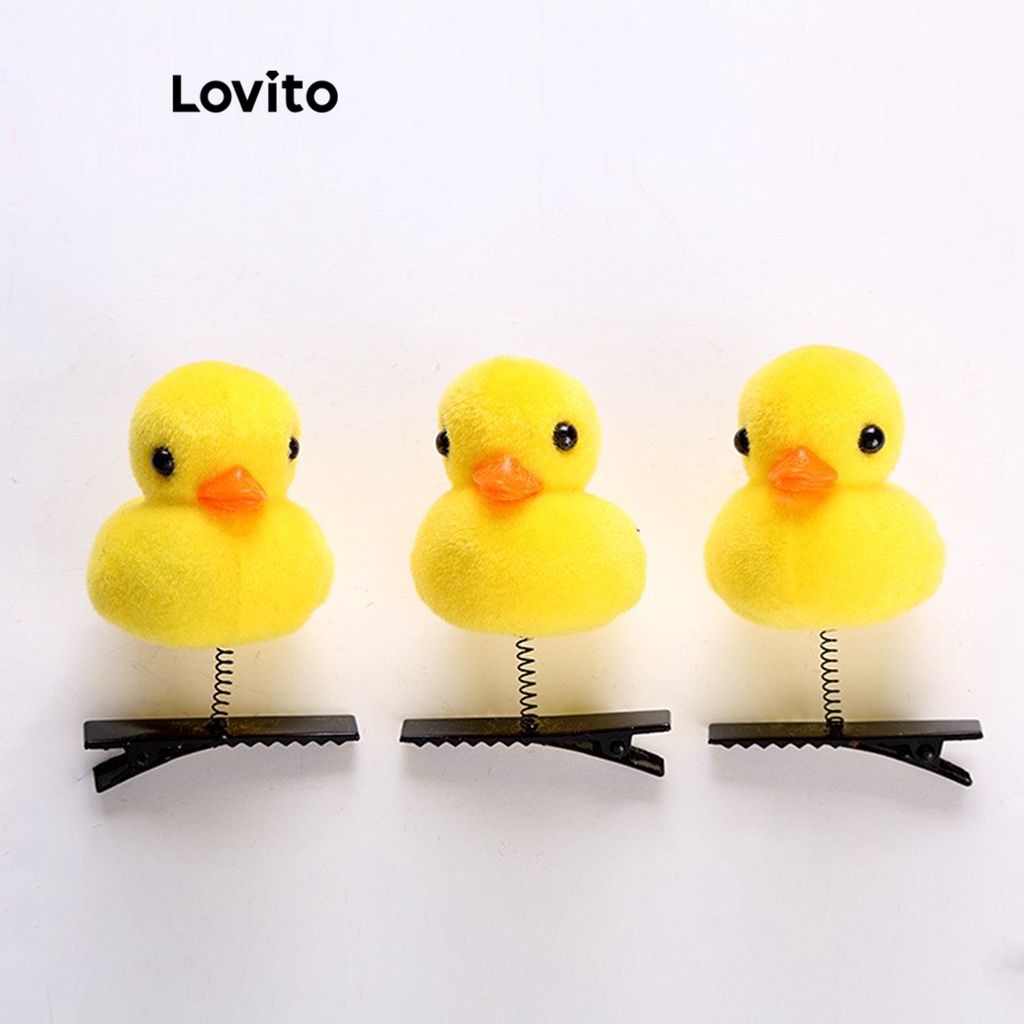 Lovito Kẹp Tóc Cơ Bản Đơn Giản Dễ Thương Cho Nữ LNA28007