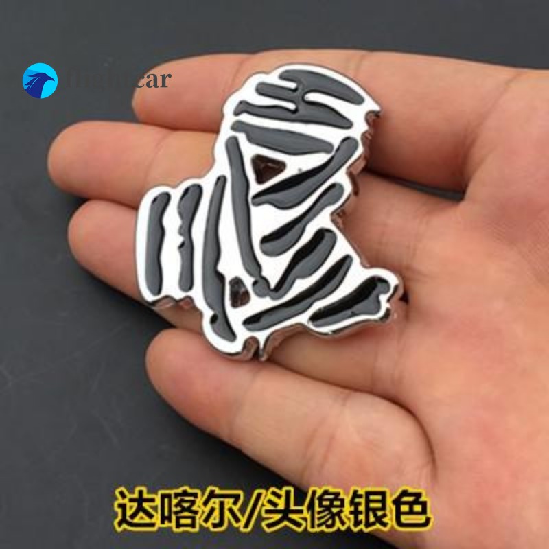 Miếng Dán logo dakar 3d Bằng Kim Loại Trang Trí Thân Xe Hơi / Xe Máy / suv