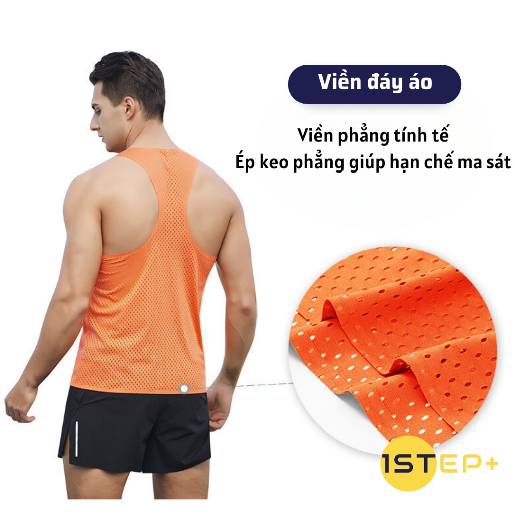 Áo Singlet  chạy bộ OnStep Running AirRun thoáng khí nhanh khô dành cho Nam