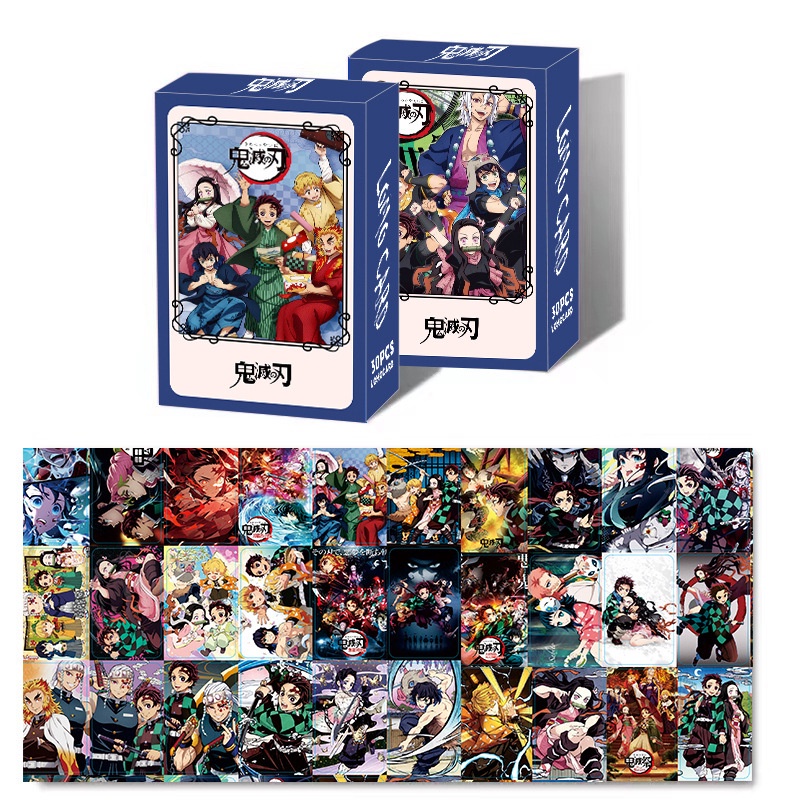 Demon Slayer Jujutsu Kaisen ONE PIECE Lomo Card Photocard 30pcs/box