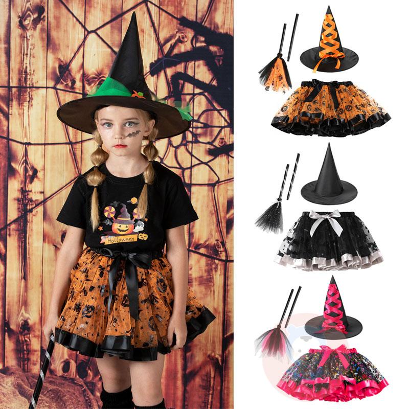 Set 3-6 Chân Váy Xòe tutu Hóa Trang halloween Cho Bé Gái