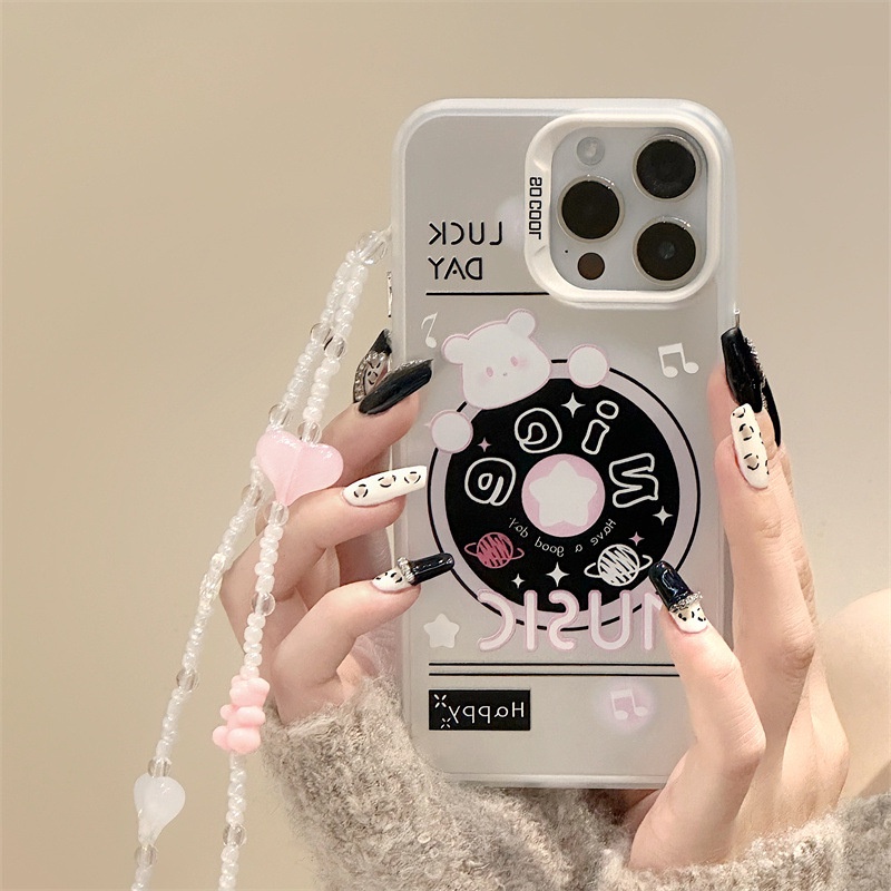 Ốp Điện Thoại Nhám laser Có Vòng Tay Cho iphone 15 14 13 12 11 promax xs xr xsmax se2020 6 7 8plus