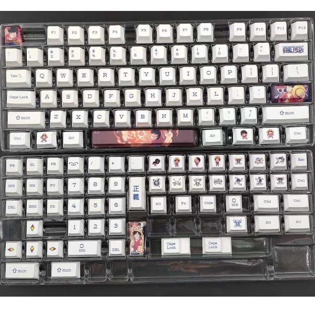 Pbt Set 120 Bàn Phím Cơ Và Bàn Phím Cơ Họa Tiết one piece luffy