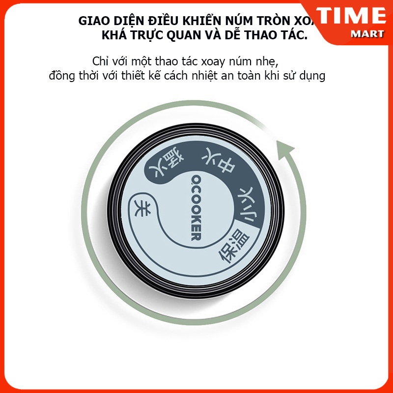 Nồi lẩu uyên ương Xiaomi Qcooker nồi lẩu đa năng 2 ngăn dành cho gia đình thiết kế hiện đại cao cấp