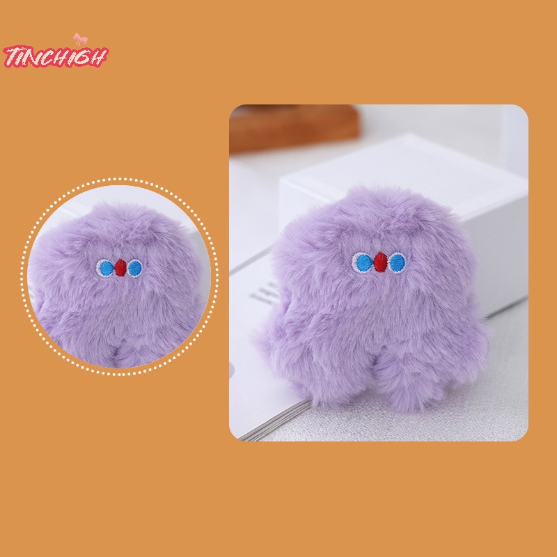 Móc Khóa Túi Xách Hình Búp Bê Mắt To Nhồi Bông Mềm Mại Chống Rơi Thông Dụng