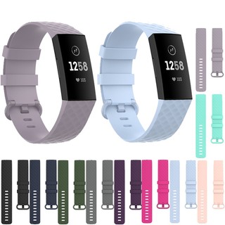 Dây Đeo Thay Thế Chất Liệu Silicon Màu Trơn Cho fitbit charge 3 4 se