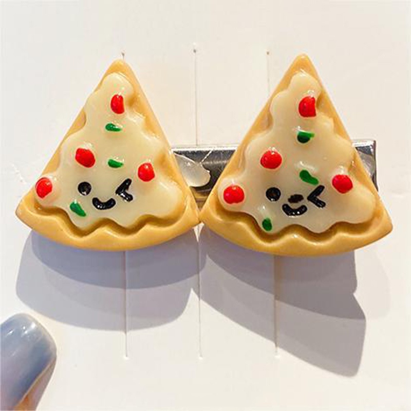Kẹp Tóc Hình Bánh pizza Hoạt Hình Vui Nhộn