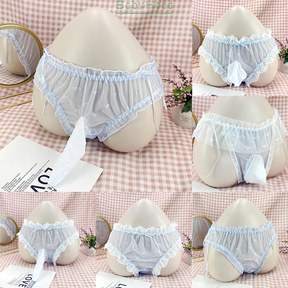 Underwear Transgender Transparent Ultra Thin Mesh Underpants Crossdress#BBHOOD