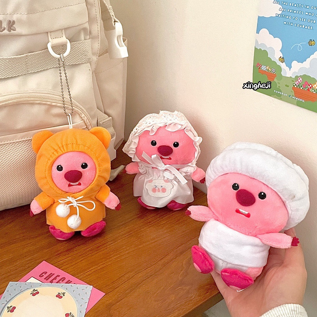 Móc Khóa Hình Thú Nhồi Bông Dễ Thương