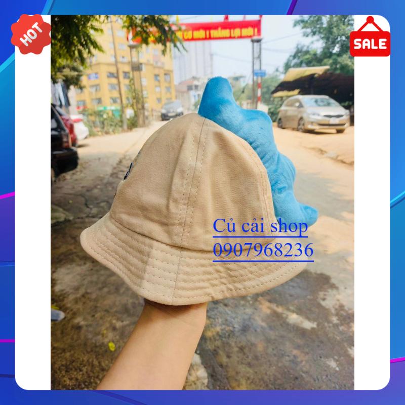Mũ Cho Bé Vành Tròn Bucket Đuôi Khủng Long Dễ Thương Cute