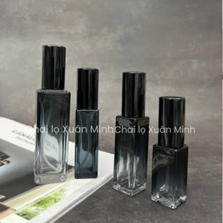   HCM  Chai chiết nước hoa  chai rỗng  kiểu thân đen gradient dung tích 5ml 9ml 20ml vòi xịt phun sương sang trọng. 