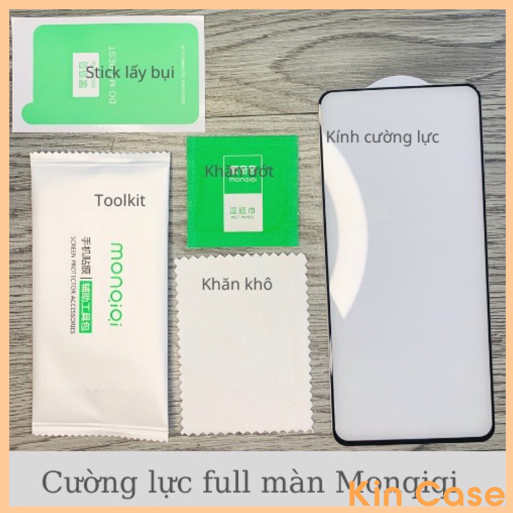 Cường Lực MONQIQI Redmi K60 /K50 Ultra / Mi 12T / K50 Gaming / K40S / K40 / K40 Gaming /K40 Pro/ K30, Full màn hình