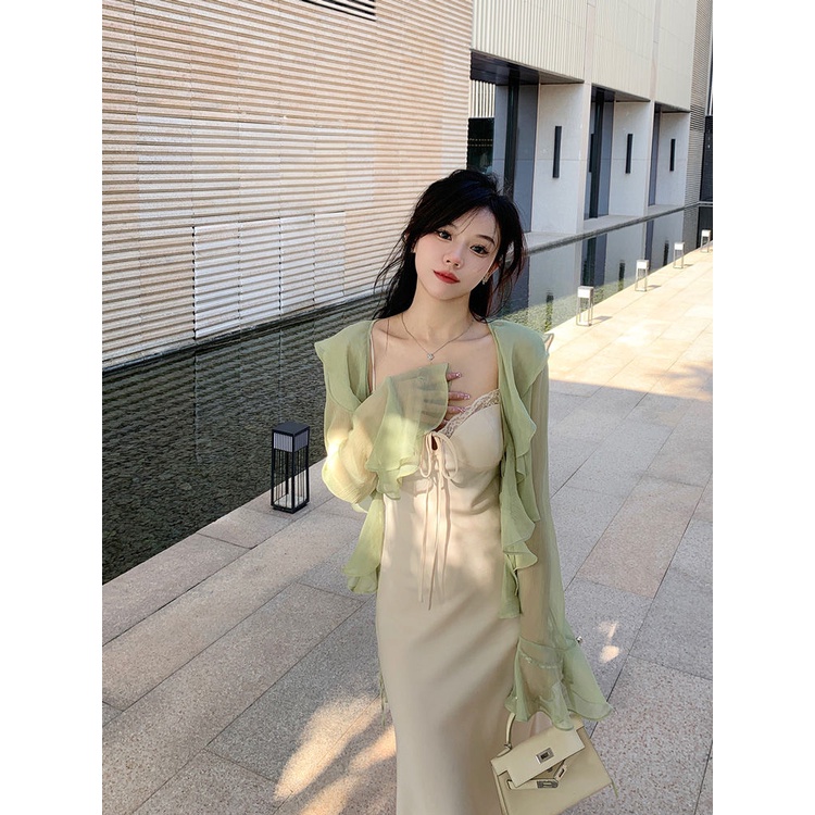 Áo Khoác Voan cardigan Mỏng Chống Nắng Thời Trang Mùa Hè Cho Nữ