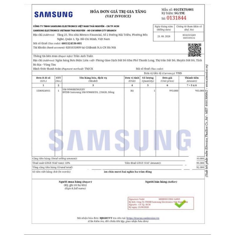 Điện Thoại SS Galaxy Note 20 Ultra  Chính hãng