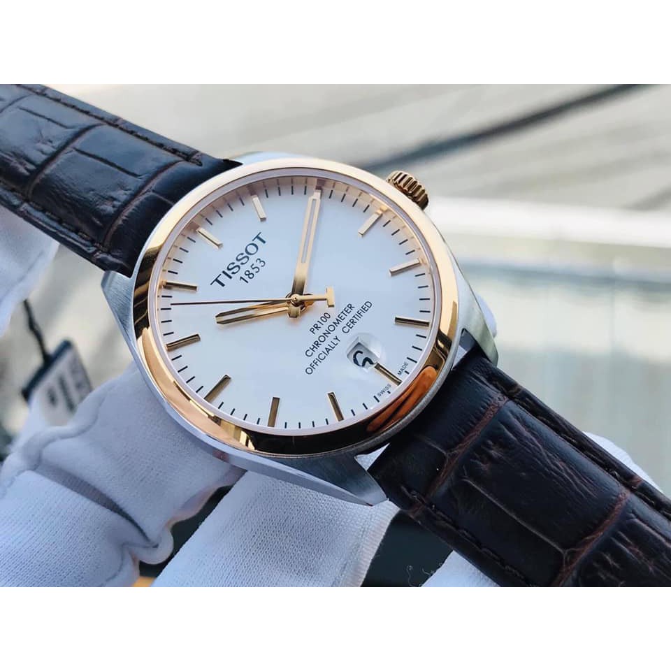Đồng Hồ nam Tissot PR100 T101.451.26.031.00  - Máy Quartz Pin - Kính Sapphire Chính Hãng