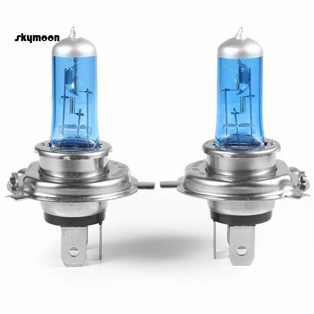 Bộ 2 Bóng Đèn halogen h4 12v 100 / 90w p43t Siêu Sáng Chuyên Dụng Cho Xe Hơi