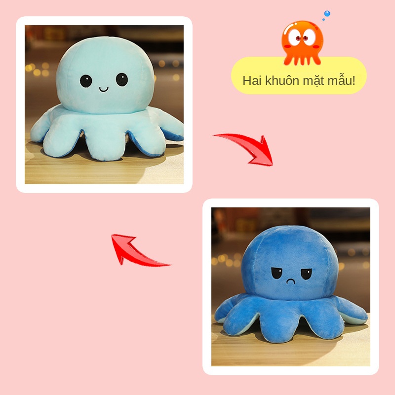 Bạch Tuộc 2 Mặt Dễ Thương - Kích Thước 20~40cm - Nhiều Màu Sắc