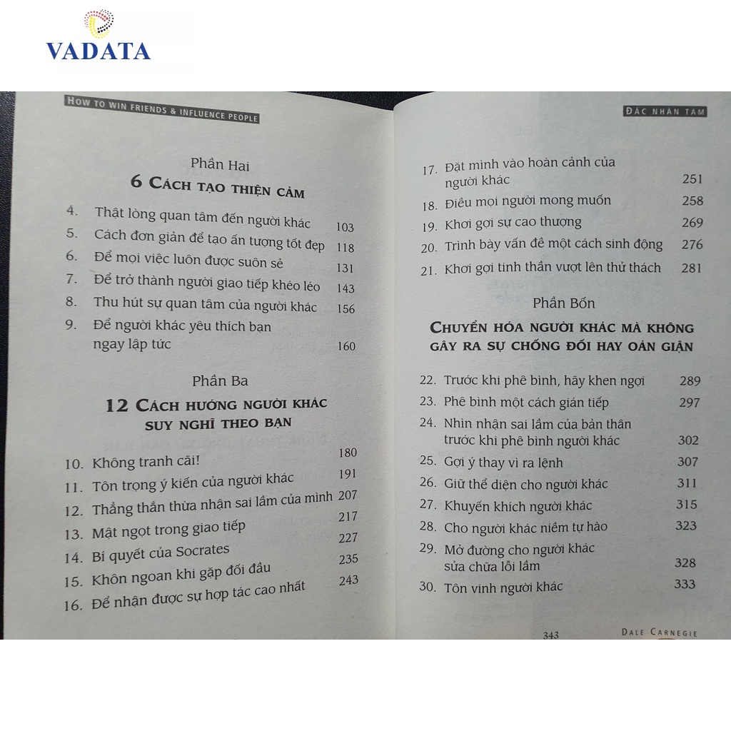 Sách  Đắc Nhân Tâm