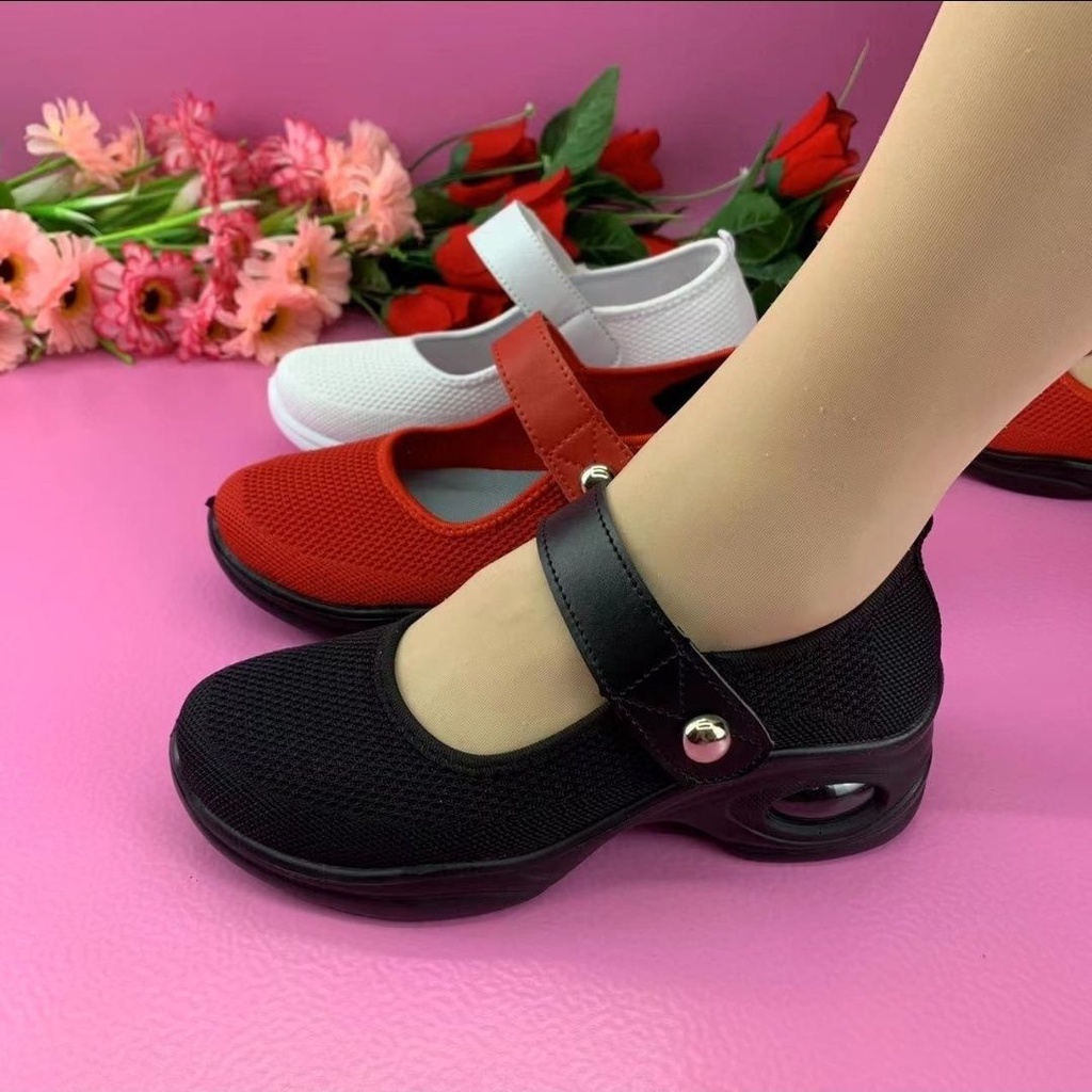 Giày Khiêu Vũ latin Đế Mềm Gót Thấp Thời Trang Mùa Hè 2023 Cho Nữ Trung Niên