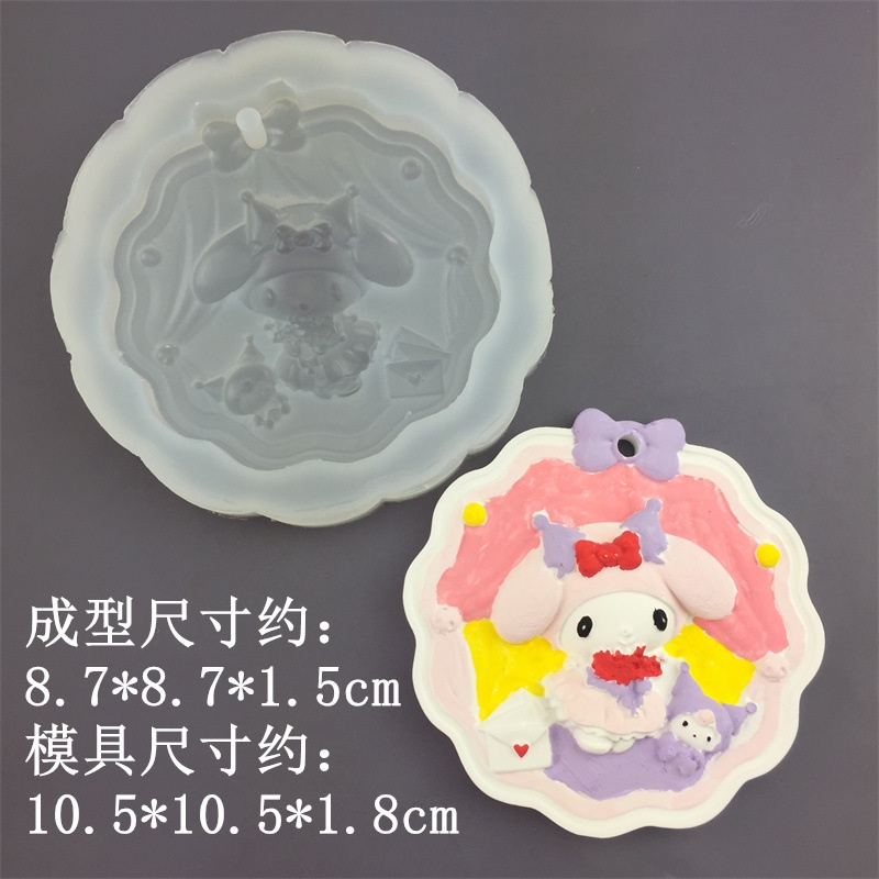 Hoạt Hình Khuôn Silicon Làm Mặt Dây Chuyền Hình Búp Bê Xinh Xắn