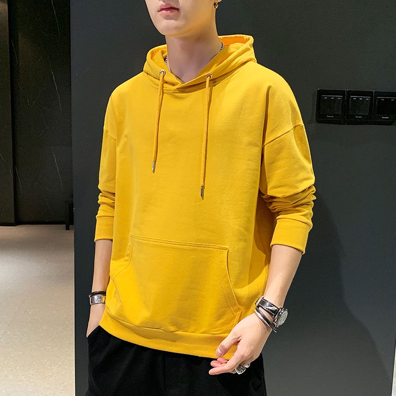 Áo hoodie Màu Trơn Thời Trang Hàn Quốc Cho Nam