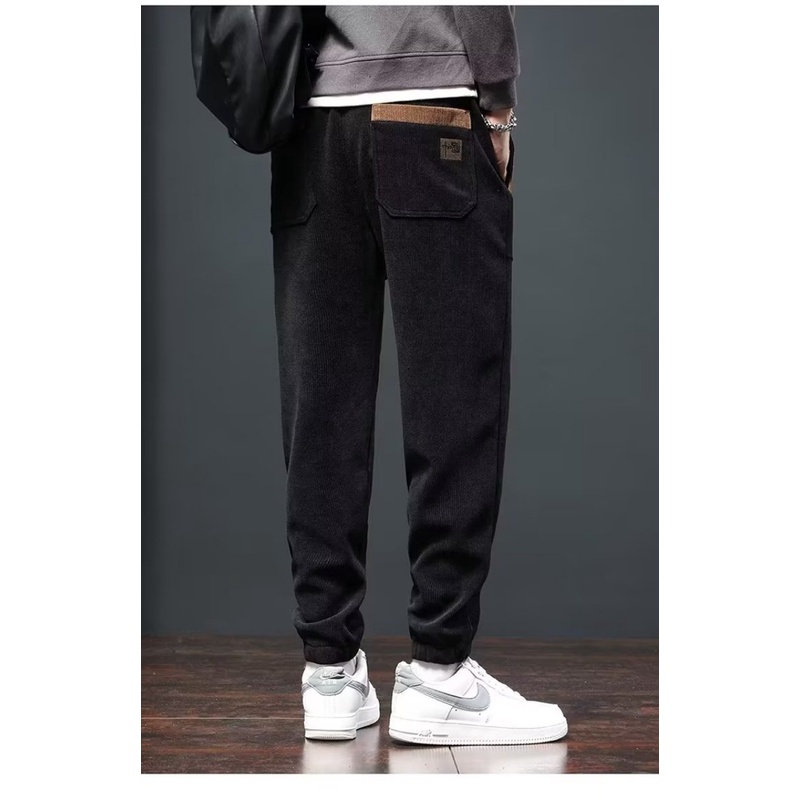 Quần Thể Thao cotton Nhung Dày Dặn Thoáng Khí Phong Cách Châu Âu Mới Cho Nam