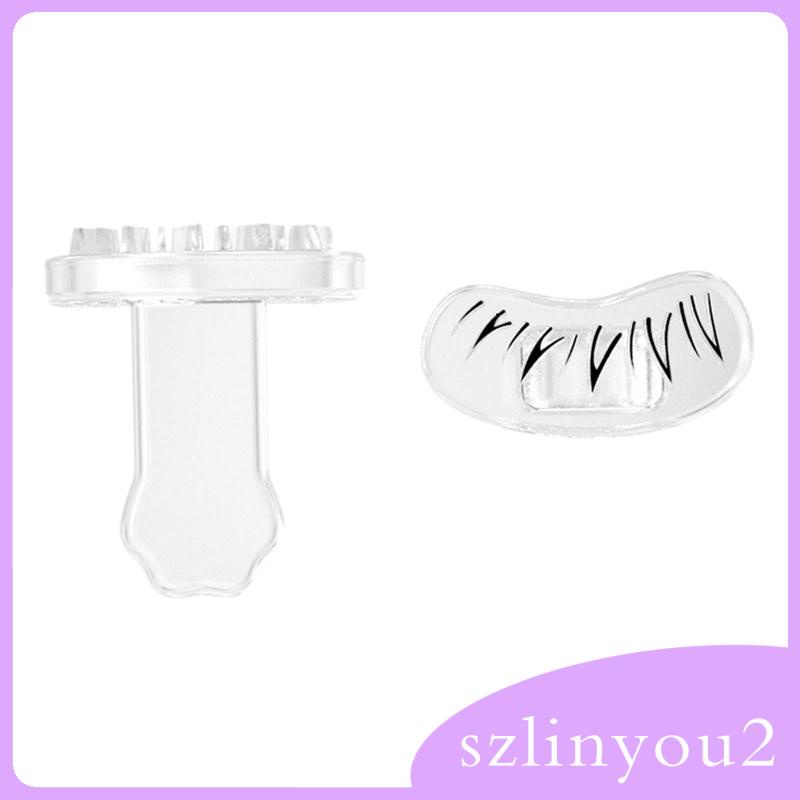 Set 2 Con Dấu In Lông Mi Dưới Dùng Trong Nhà Và Ngoài Trời