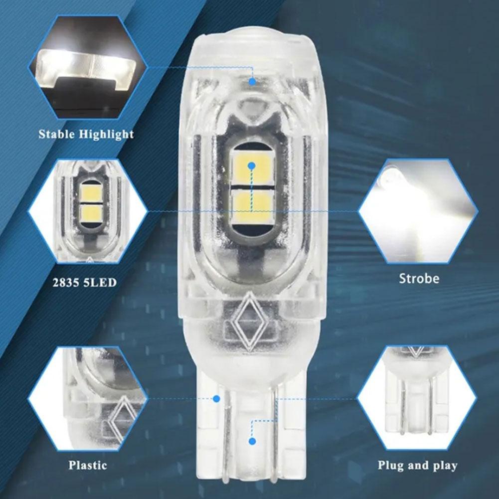 Mới Đèn led t10 3030 5 Bóng f9q4 Chuyên Dụng Cho Xe Hơi