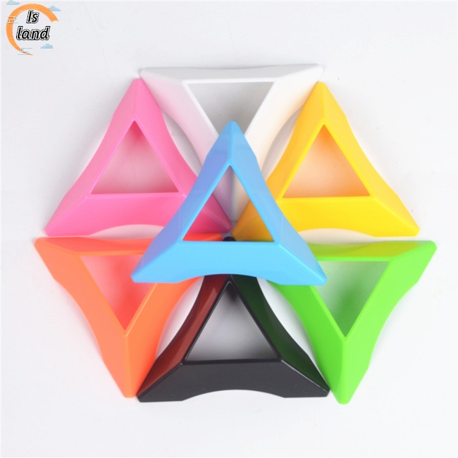 Giá Đỡ Khối Rubik Hình Tam Giác Bằng Nhựa 7.5cm Nhiều Màu Sắc