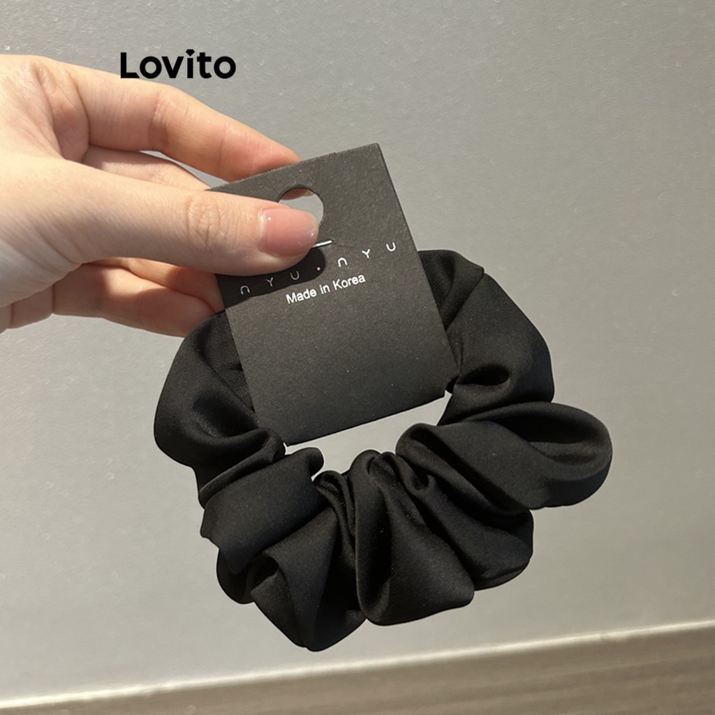 Lovito Dây buộc tóc cơ bản đơn giản thông thường cho nữ LFA01058