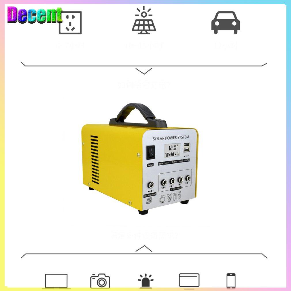 Solar Power System Hardened Shell Ideal Sine Wave For Picnic Camping{v\318]