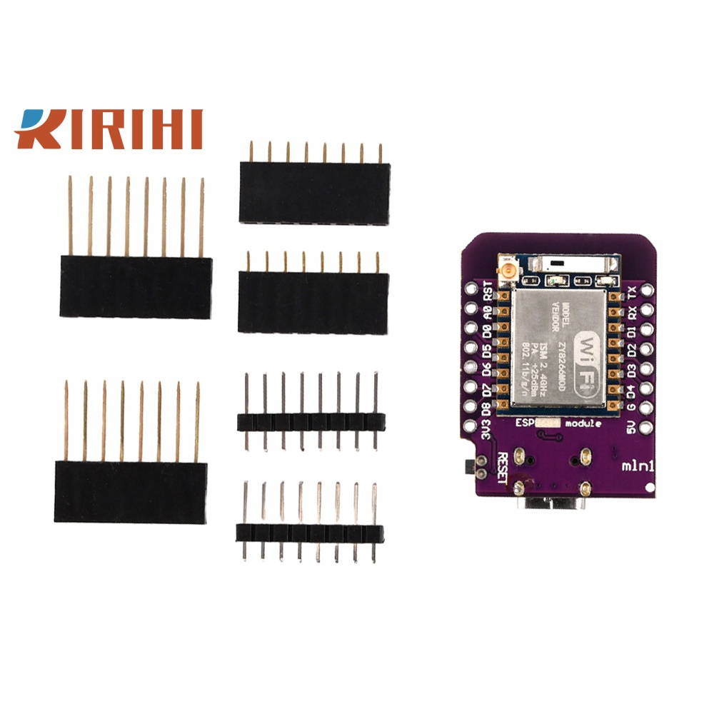 RIRIHI D1 MINI ESP8266 Bảng phát triển WiFi CH340C ESP-07/ESP-07S Module TYPE-C Giao diện