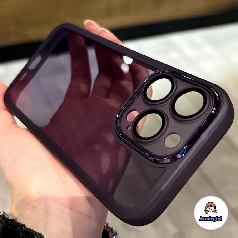 Ốp Điện Thoại tpu Mềm Mỏng Mặt Nhám Có Tấm Bảo Vệ Camera Cho iphone 11 iphone 15 14 pro max ip13 pro max iphone 12