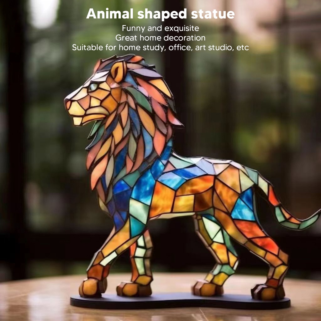 Tượng Kim Loại Hình Động Vật Tinh Tế Trang Trí Bàn Làm Việc