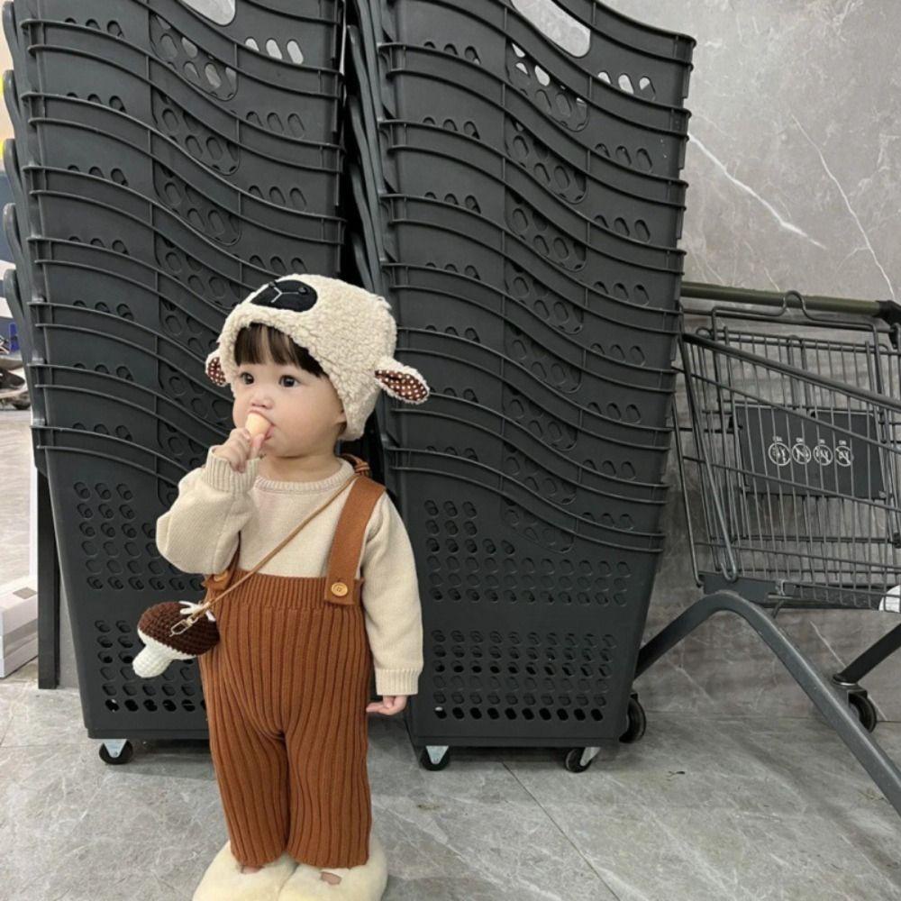 Willis Mũ bucket Lông Cừu Nhân Tạo Hoạt Hình Phong Cách Hàn Quốc Cho Bé Trai