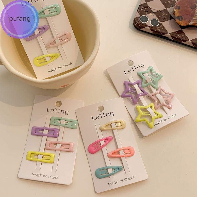 Pufang 1 Set Kẹp Tóc Hình Ngôi Sao Năm Cánh Đáng Yêu Cho Bé vn