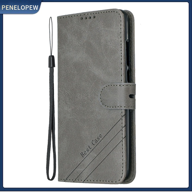 Bao Da Điện Thoại denim Màu Trơn Khóa Trước Cho xiaomi cc9-a3 lite Ốp