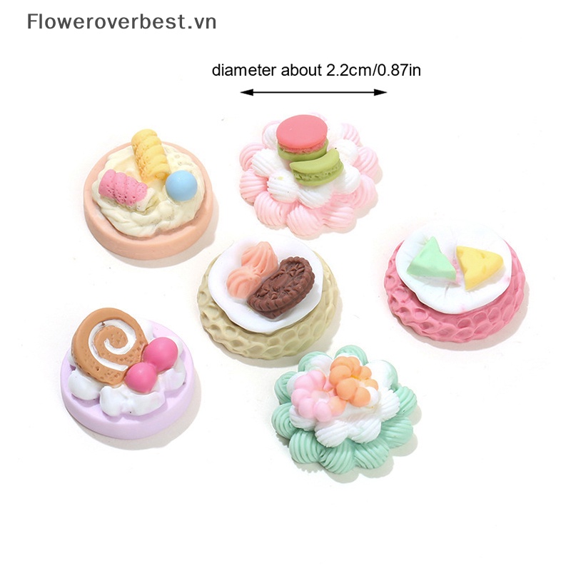 Set 5 Mô Hình Bánh Ngọt / Món Tráng Miệng Trang Trí Nhà Búp Bê