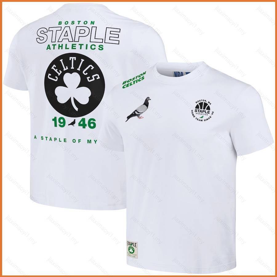 Áo Thun Thể Thao Tay Ngắn fb 2023-2024 Bosston celtics nba x staple home team