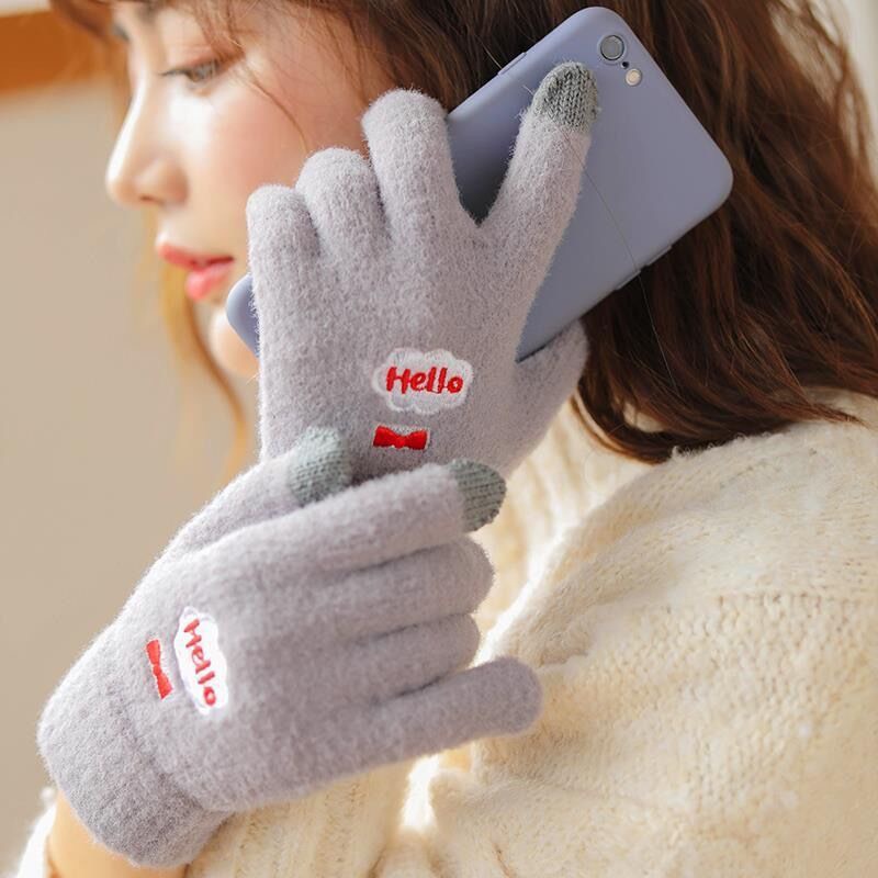 Đôi găng tay len chống nắng hay giữ ấm cho nữ