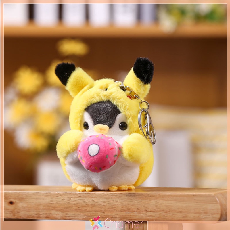 Móc Khóa Hình Chim Cánh Cụt Nhồi Bông Dễ Thương Mới