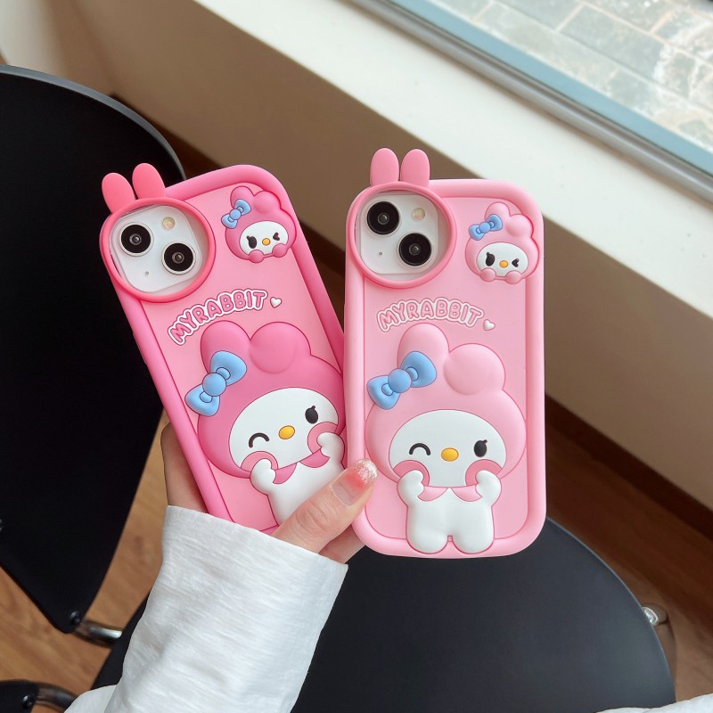 Sanrio Ốp Điện Thoại Họa Tiết my melody Dễ Thương Chống Sốc Cho iphone 15 14 13 12 pro max 11 13pro 14pro 15pro