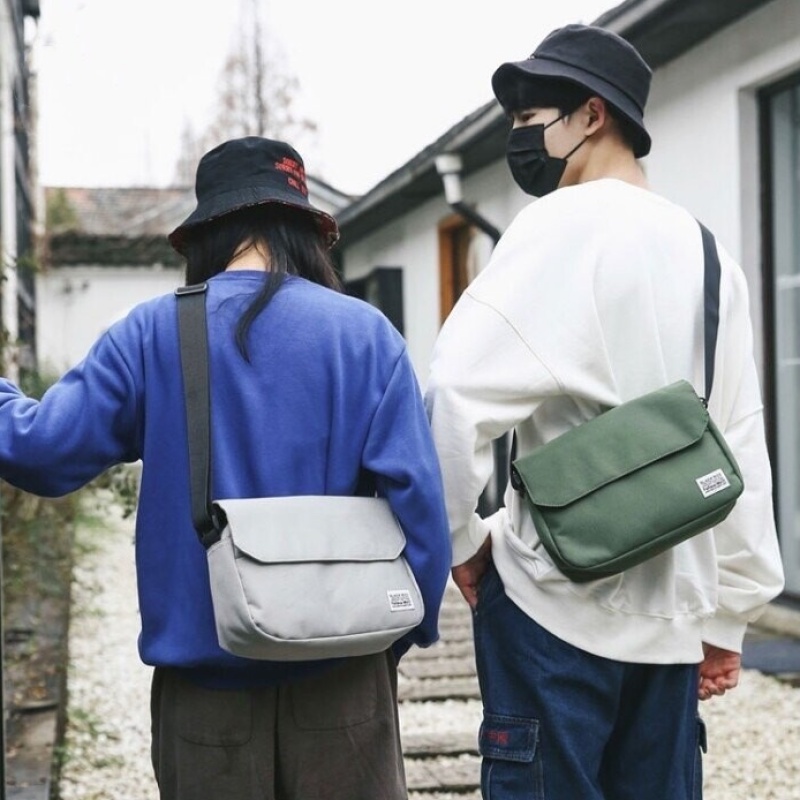 Túi Vải canvas Đeo Chéo Thời Trang Nam Nữ