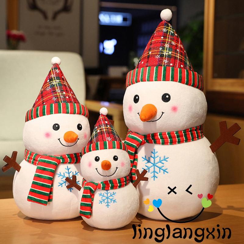 X Búp Bê Nhồi Bông Hình Tuần Lộc / Ông Già Noel Dễ Thương Cho Bé
