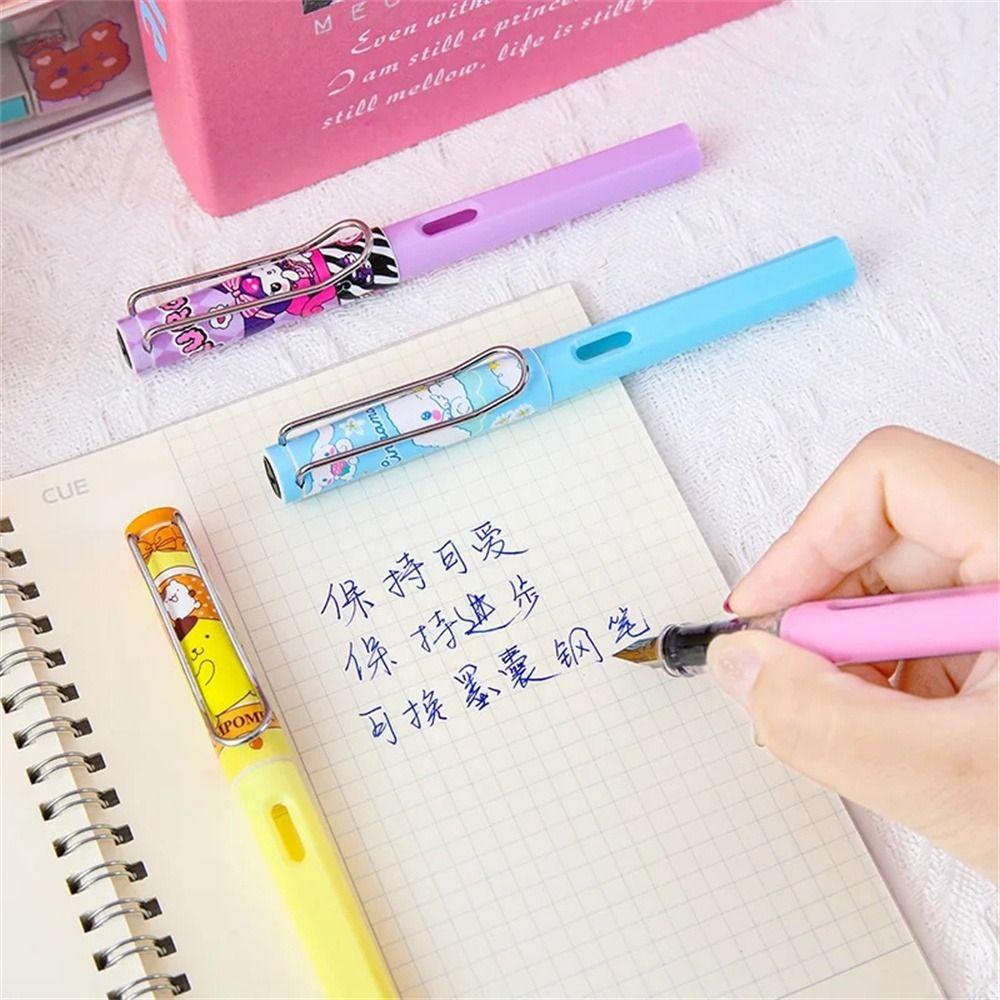 Augustina Bút Máy kuromi Họa Tiết Hoạt Hình melody cinnamoroll Cho Học Sinh