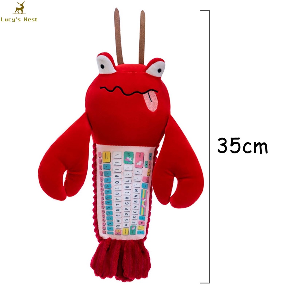 Kawaii Đồ Chơi Nhồi Bông Hình Tôm Sáng Tạo Dễ Thương