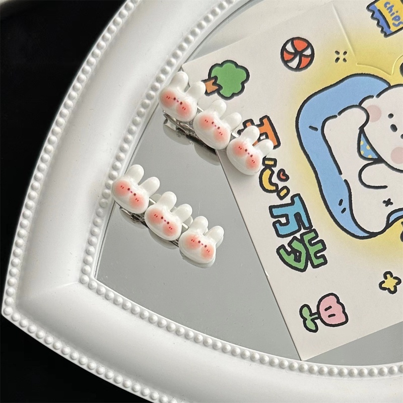 Kẹp Tóc Hình Trái Tim / Thỏ Đáng Yêu Cho Bé Gái