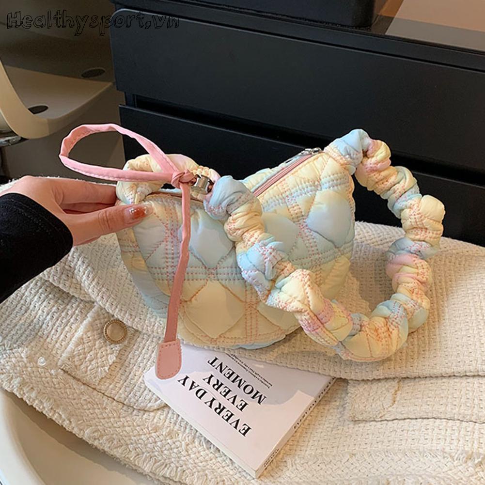 Túi Đeo Chéo Nhuộm Màu Thời Trang Hàn Cho Nữ